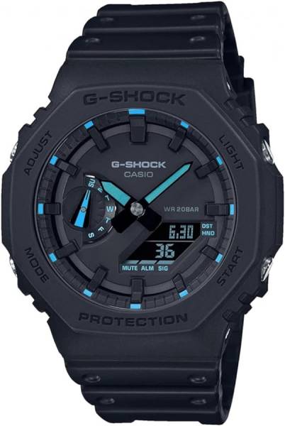 Montre homme Casio Gshock GA-2100-1A2ER aiguille bleu